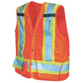 High Visibility Vest, Class 2, XL, Orange