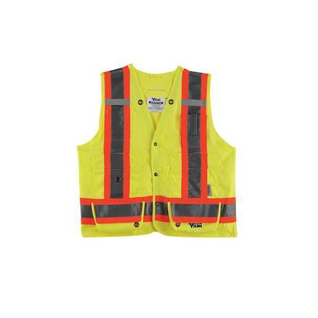High Visibility Vest, Class 2, 3XL, Lime