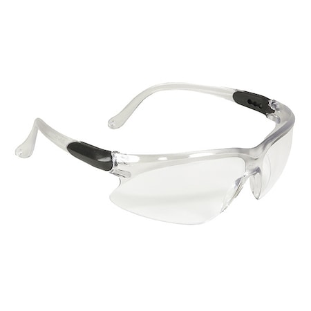 V20 Visio, Safety Glasses, Uncoated, Clear Lens, Gray Frame, Half-Frame