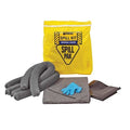 Spill Kit, 3 gal Volume Absorbed per Kit, 5 gal Capacity, Bag, Yellow, 22