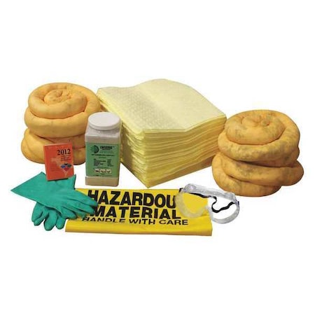 Spill Kit Refill, 11 gal Volume Absorbed per Kit, 11 gal Capacity, Refill, Brown, 35
