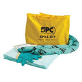 Spill Kit, 5 gal Volume Absorbed per Kit, Bag, Yellow
