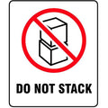 3" x 4" White Shipping Labels, Do Not Stack, Pk500