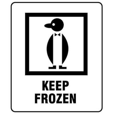 3" x 4" White Shipping Labels, Keep Frozen, Pk100