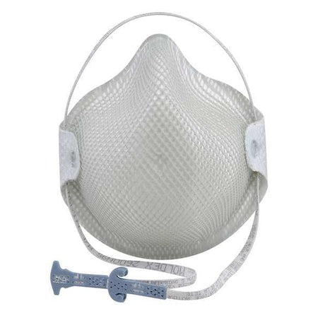 Disposable Respirator, N95, Dura-Mesh Shell, Non-Adj. Handy Strap, Molded Nose Bridge, M, PK 15