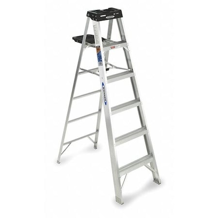 6 ft Aluminum Stepladder, 300 lb Capacity