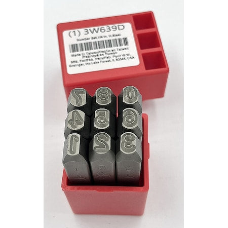 Hand Stamp Kit, Number Set