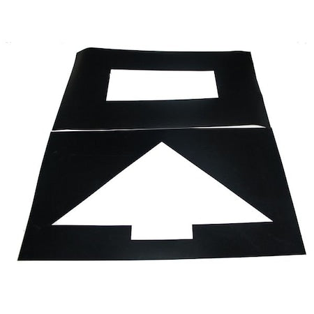 Parking Lot Symbol, Symbol, Straight Arrow, 20 in Character Height, Not Applicable Font, Plastic