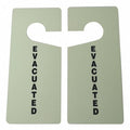 Door Knob Hanger Tag, Information, Polycarbonate, 9 in H x 4 in W, White, Rectangle, 10 PK