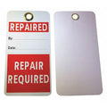 Tag, Repair, Cardstock, 5 3/4 in H x 3 in W, White, Rectangle, 25 PK