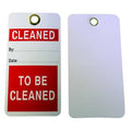Tag, Cleaned, Cardstock, 3 in H x 5 3/4 in W, White, Rectangle, 25 PK