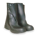 Overboots, Plain Toe, PVC/Vinyl, 12 in H, Snap Tab, Chevron Sole, Black, 11 (Formerly Talon Trax), PR