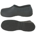 Overshoes, Plain Toe, PVC/Vinyl, 5 in H, Slip On, Chevron Sole, Black, S (Formerly Talon Trax), PR