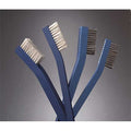 Utility Brush, Soft, 6-7/16 in L Handle, 1-3/16 in L Brush, White, Aluminum, 6 7/16 in L Overall