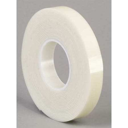 Double-Sided Foam Tape, 1 in W, 5 yd L, 1/16 in, Acrylic Foam, Double-Sided