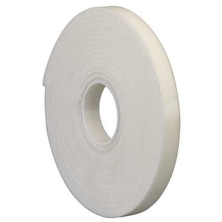 Double-Sided Foam Tape, 1/2 in W, 5 yd L, 1/8 in, Acrylic Foam, Double-Sided