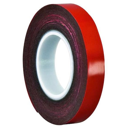 Double-Sided Foam Tape, 2 in W, 5 yd L, 1/32 in, Polyethylene Foam, Double-Sided
