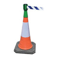 Retractable Barrier Tape, Green, 156 in Length