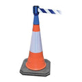 Retractable Barrier Tape, Blue, 156 in Length