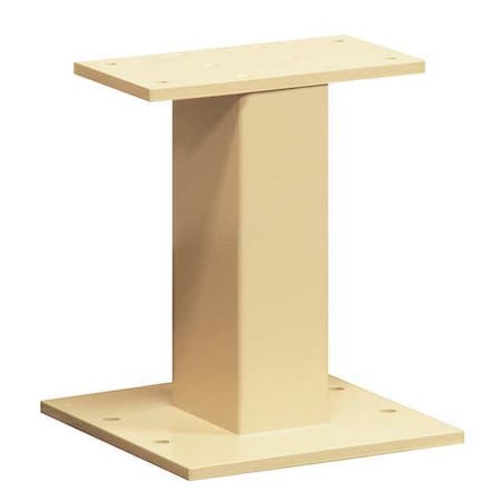 Pedestal, Beige, Powder Coated, 13 Doors, 16 Doors