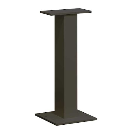 Pedestal, Black, Powder Coated, 12 Doors, 8 Doors