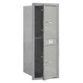 Mailbox, Aluminum, Powder Coated, 2 Doors, Recessed, 11 Door Height Equivalent