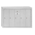 Mailbox, Aluminum, Powder Coated, 5 Doors, Surface, -