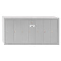 Mailbox, Aluminum, Powder Coated, 7 Doors, Recessed, -