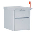 Mail Chest, Gray, Powder Coated, 1 Doors, Pedestal, -
