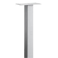 Pedestal, Gray, Powder Coated, In Ground, Mail Chest