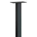 Pedestal, Black, Powder Coated, In Ground, Mail Chest