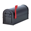 Mailbox, Black, Powder Coated, 1 Doors, Pedestal