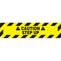 Floor sign, 6 in H, 24 in W, Vinyl, Rectangle, 3YRU8