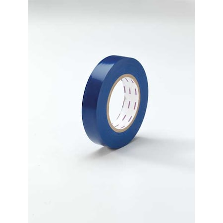 Safety Warning Tape Vinyl Blue, 1" W x 180 ft. L, 5 mil Thick