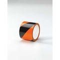 Floor Marking Tape, vinyl, Striped, Black, Orange, 3 in W., 5 mil Thickness