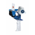Tape Dispenser, 3 in Max. Tape Width. 5 1/2 in Tape Core Dia, Pistol, Plastic, Blue