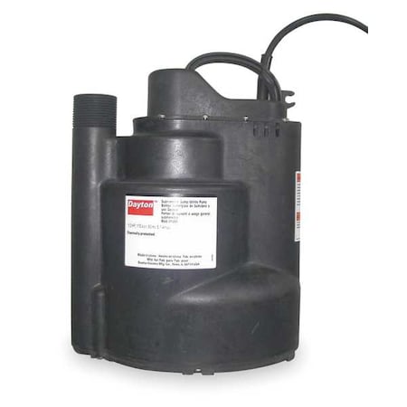 1/3 HP 1-1/4"" M Submersible Sump Pump 120V AC Vertical