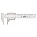 Vernier Caliper, 4 In, SS, 1/16,1/32 Grad
