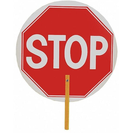 Paddle Sign, 18 In. W, Stop/Slow