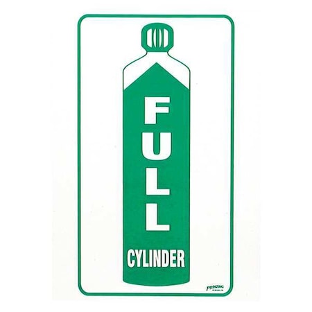 Cylinder Label, Information, Vinyl, 7 in H x 5 in W, Rectangle