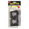 Cable Clamp, Rubber, 2-1/4 in Bundle Dia., Black, 2 PK