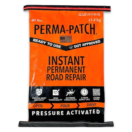 Cold Patch, 60 lb., Bag, Black, PP-60-C