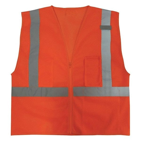 3XL Class 2 High Visibility Vest, Orange