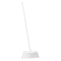 12 in Sweep Face Push Broom, Stiff, Synthetic, White