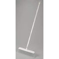 16 in Sweep Face Push Broom, Stiff, Synthetic, White