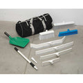 12 in Sweep Face Broom Head, Stiff, Synthetic, White