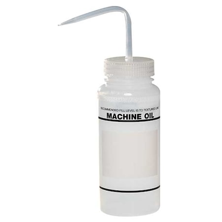 Wash Btl, Std, 16 oz, Machine Oil, Wht, PK6