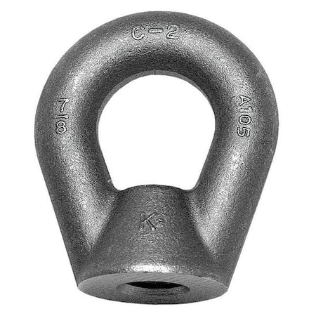 Oval Eye Nut, 1"-8 Thread Size, 1 in Thread Lg, Steel, Black Oxide