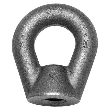 Oval Eye Nut, 1-1/4"-7 Thread Size, 2-7/32 in Thread Lg, Steel, Black Oxide