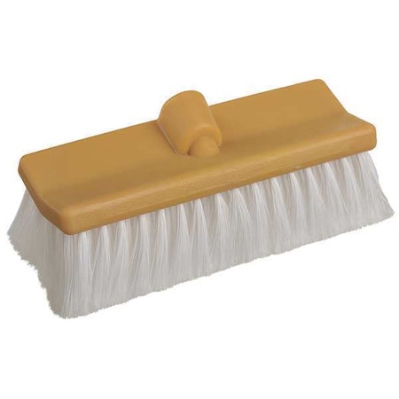 6 in W BRUSH, Not Applicable L Handle, 10 in L Brush, White, Polypropylene, 10 in L Overall